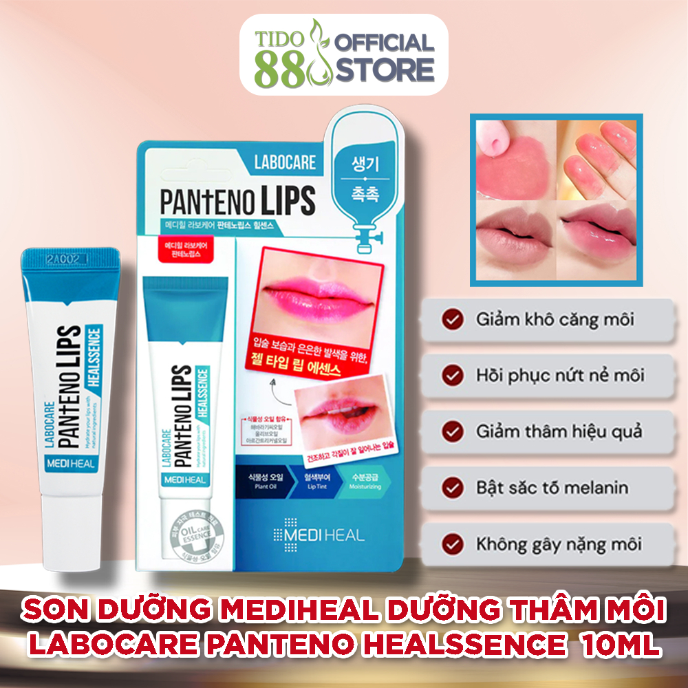 Son dưỡng Mediheal dưỡng ẩm, mờ thâm làm mềm môi ban ngày Labocare Panteno Healssence 10ml NPP Tido88