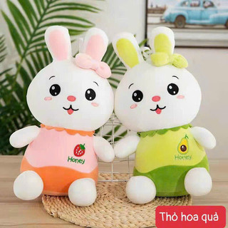 Gấu bông thỏ má hồng 25cm xinh xắn-chất miniso mềm cao cấp