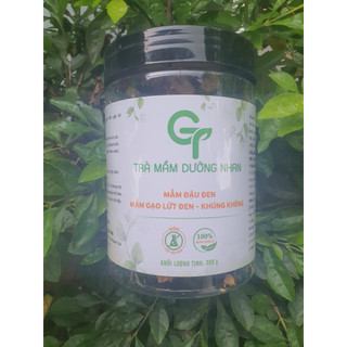 Trà mầm dưỡng nhan chế biến từ 100% hạt đậu đen lòng xanh, mầm gạo đen hữu cơ, khúng khéng và táo đỏ