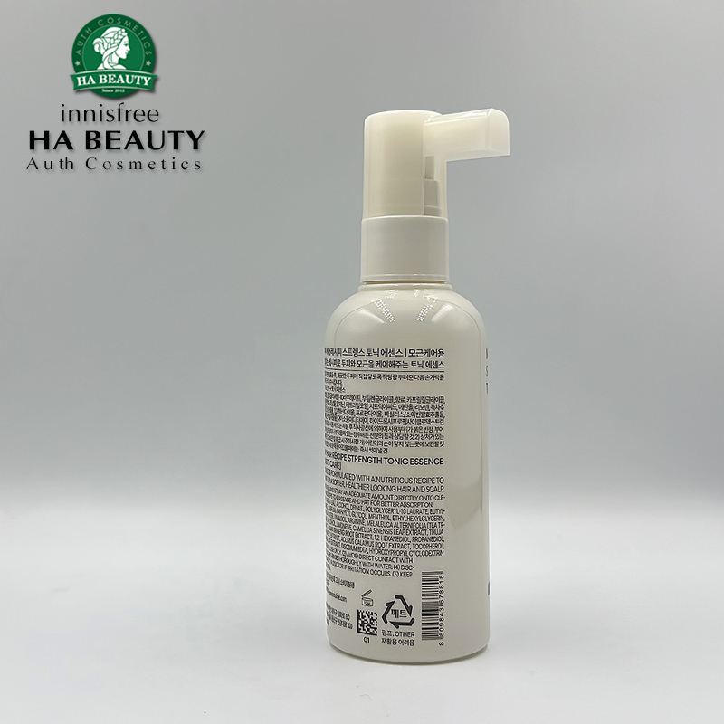 Xịt dưỡng tóc innisfree My Hair Recipe Strength Tonic Essence For Hair Roots Care 100 mL