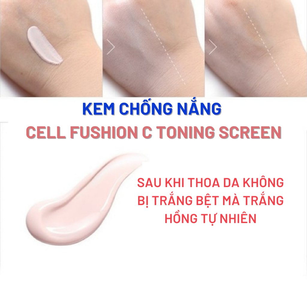 [Chính hãng] Kem chống nắng Cell Fusion C Toning Sunscreen 100 SPF 50+/PA++++ Nâng Tone Nhẹ Nhàng