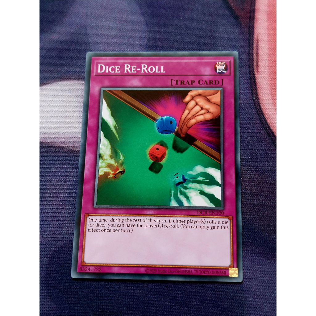 [ Đỗ Lạc Shop ] Thẻ Bài Yugioh Trap Dice Re-Roll - DCR-EN100 - Common