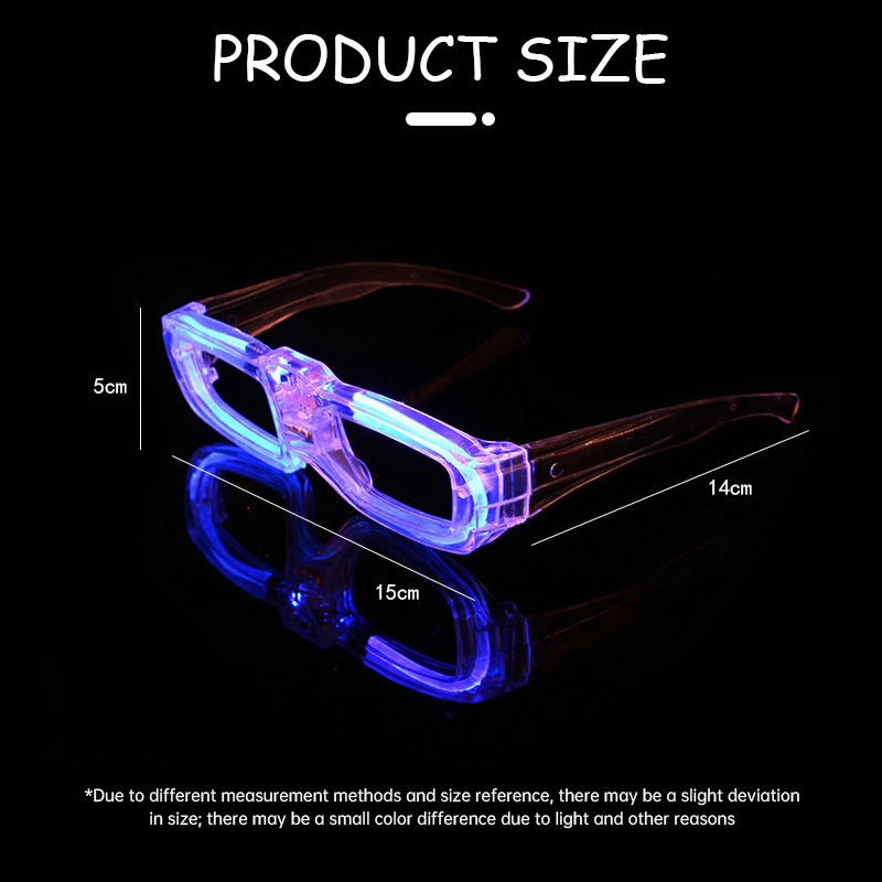 🍒🍒CHERRYKOKO Kính Mát Gắn Đèn Led Phát Sáng Nhiều Màu Sắc Vui Nhộn