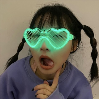 🍒🍒CHERRYKOKOKính Mát Hình Trái Tim Có Đèn led Phát Sáng Độc Đáo