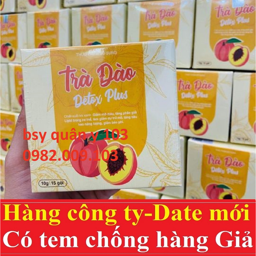 trà đào detox plus giảm cân chính hãng kelly detox [LẺ 1 GÓI]