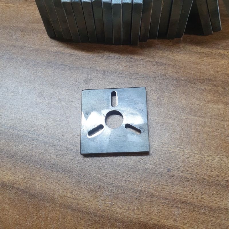 Tấm gá để cảo vòng bi motor bldc , chất liệu thép dày 5mm