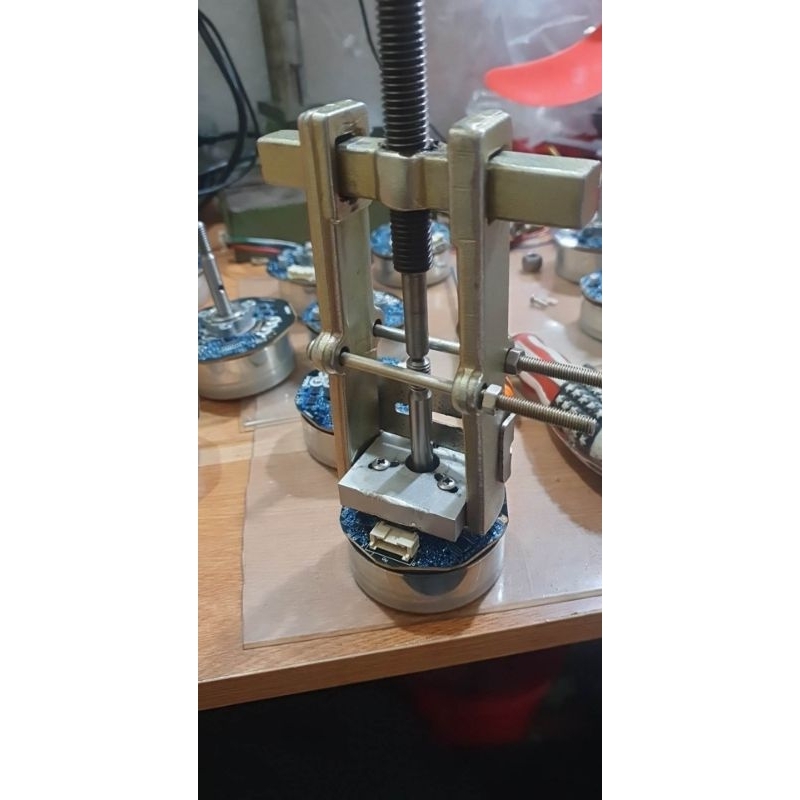 Tấm gá để cảo vòng bi motor bldc , chất liệu thép dày 5mm