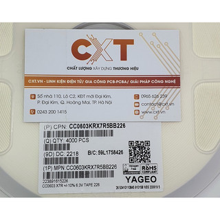 Tụ 226 22uf 0603 6.3v