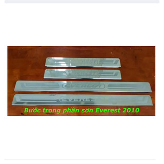 Nẹp bước chân, ốp bậc cửa, chống trầy cửa trong + ngoài FORD Everest 2010