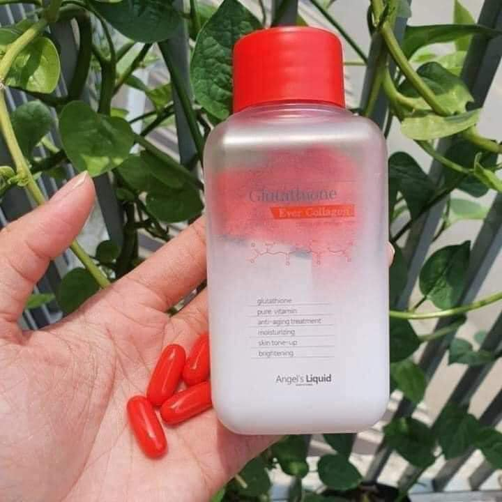 Viên Hỗ Trợ Trắng Da Angel's Liquid 7 Day Glutathione Ever Collagen - 72 Viên