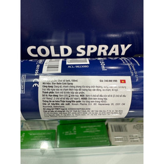 Chai xịt lạnh Starbalm Cold Spray 150ml
