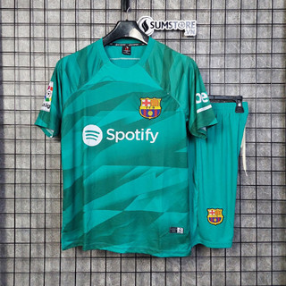 Bộ quần áo bóng đá CLB Barca Xanh Ngọc - Đồ đá banh 2023