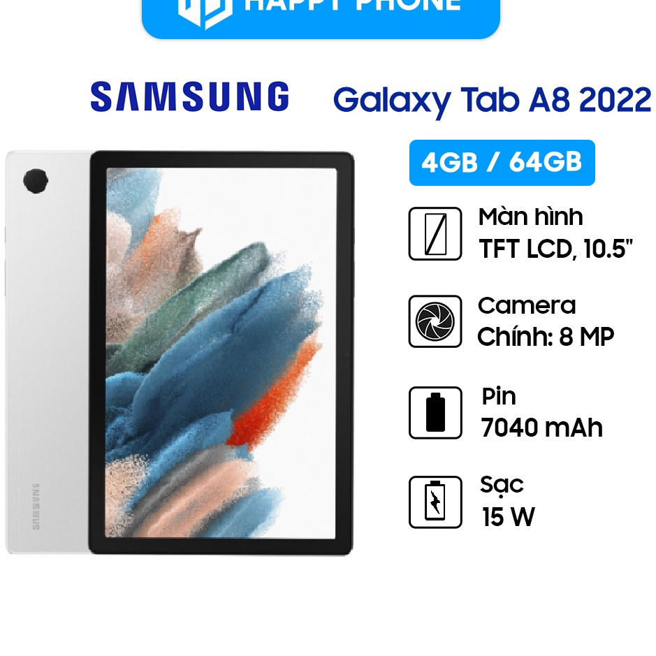 Máy tính bảng Samsung Galaxy Tab A8  - Hàng Chính Hãng, Bảo Hành 12 tháng