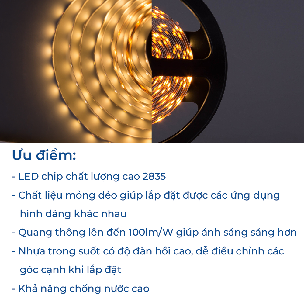 Đèn Opple LED dây E2 DC IP65 khả năng chống nước cao- Công suất 6W/12W