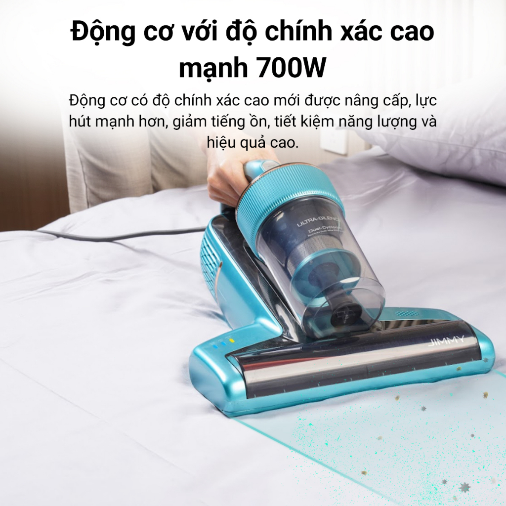 Máy Hút Bụi Giường Nệm Diệt Khuẩn Jimmy BX6  Phát Hiện Mạt Bụi Tia UV Sóng Âm Diệt Bọ Ve | BigBuy360 - bigbuy360.vn