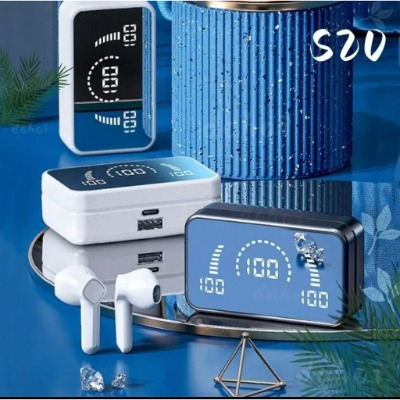 Tai Nghe Bluetooth S20 Pro Bản Quốc Tế Cao Cấp 5.4, Tai Nghe Không Dây Có Micro Màn Hình LED Chống Thấm Nước Pin 12h