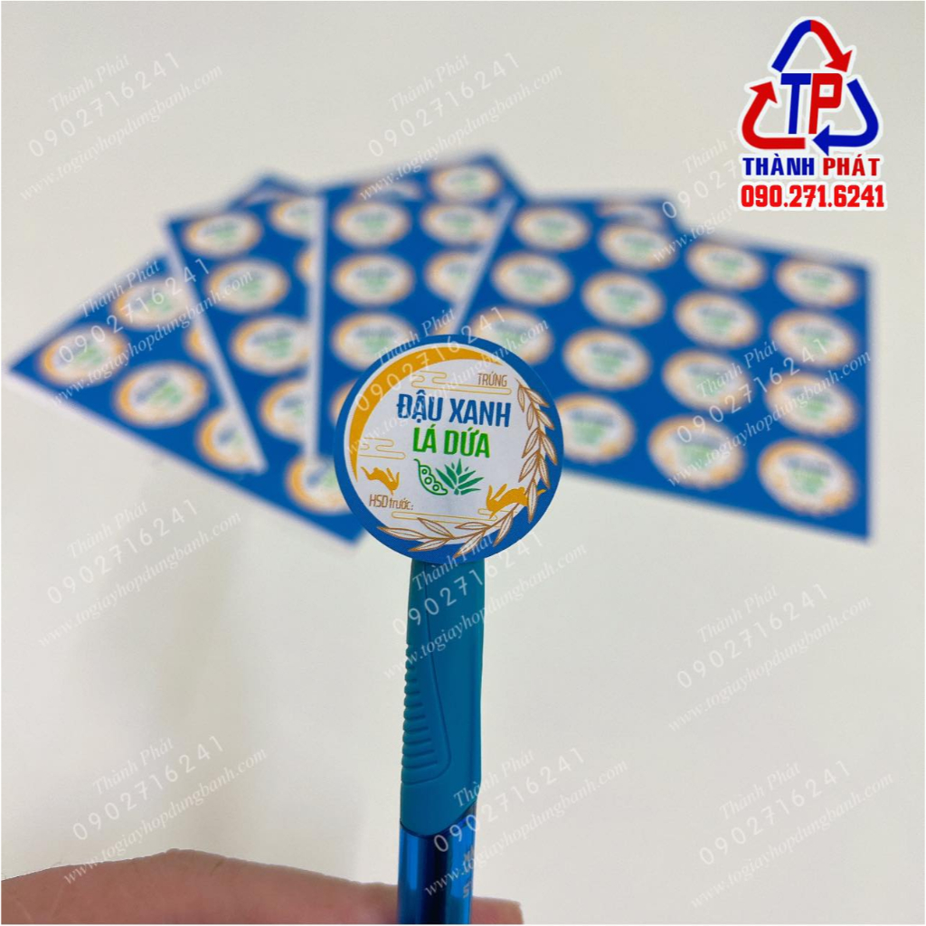 160 Tem nhân trung thu - mẫu mới 2023 - Tem dán bánh trung thu