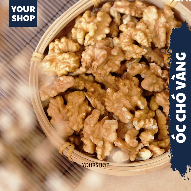 Hạt dinh dưỡng mix 4 loại Yourshop hũ 350g/500g hạt ngũ cốc cho bà bầu gồm hạt macca, óc chó, hạnh nhân, hạt điều