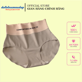 Quần lót nữ cạp cao không viền chất liệu su lạnh,kháng khuẩn có lớp đáy cotton