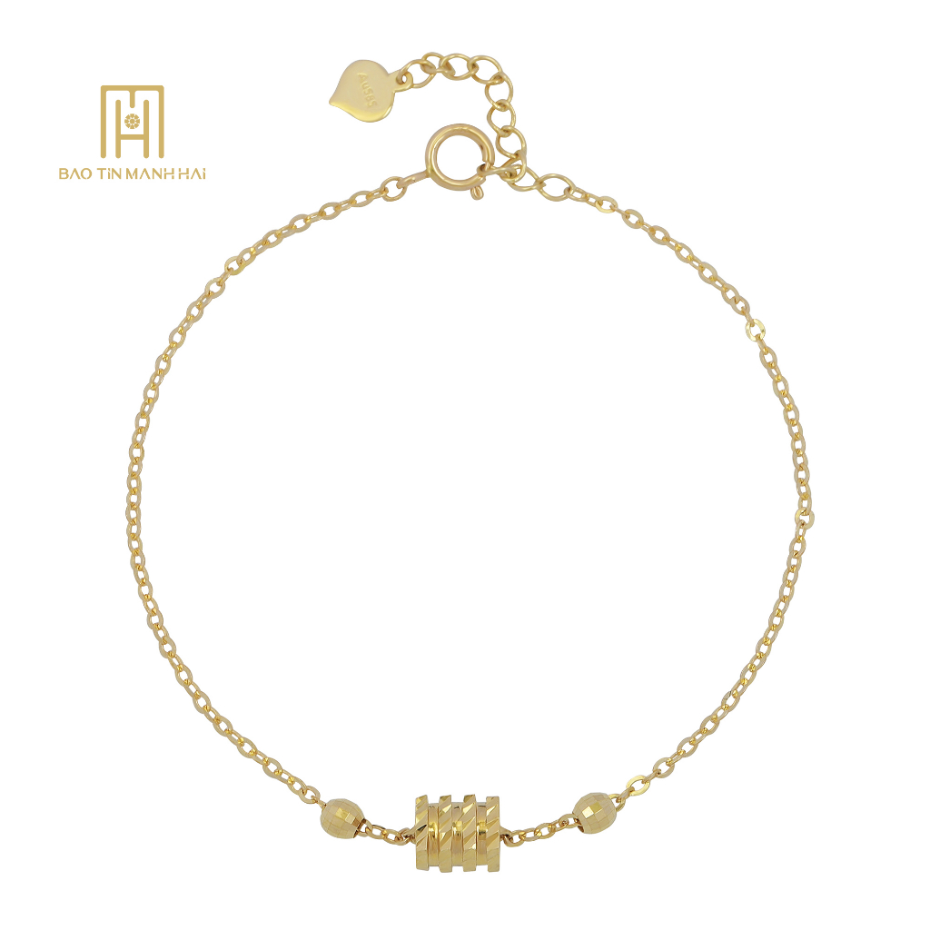 Lắc tay vàng 14K charm lu thống phong cách Hàn Quốc LTHQ05 Bảo Tín Mạnh Hải
