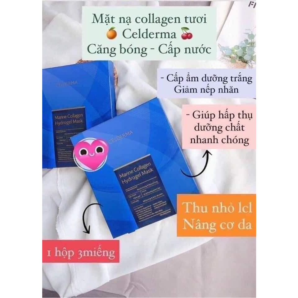 Mặt Nạ Celderma Marine Collagen Hydrogen Mask - Hàn Quốc
