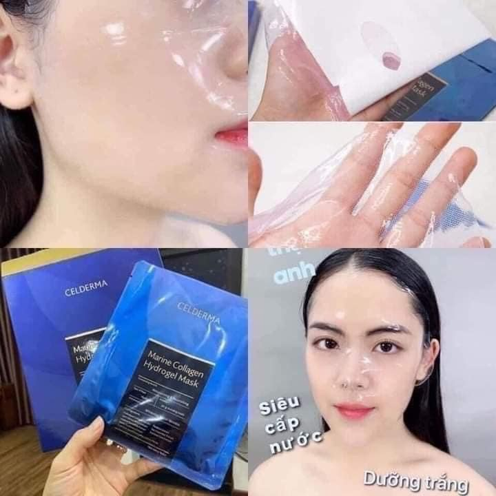 Mặt Nạ Celderma Marine Collagen Hydrogen Mask - Hàn Quốc