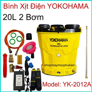 Bình xịt điện, bình phun thuốc yokohama 20l 2 bơm