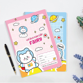 Vở 4 ôly cao cấp hải tiến 48 trang fairy - combo 5 cuốn