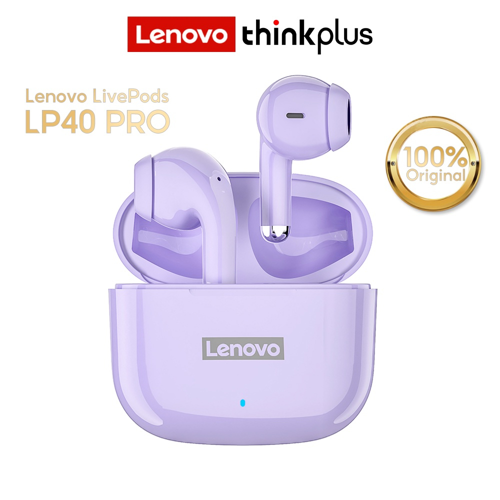 Lenovo LP40 Pro TWS Tai nghe bluetooth không dây Bluetooth 5.1 tws IPX5 chống ồn 300mah