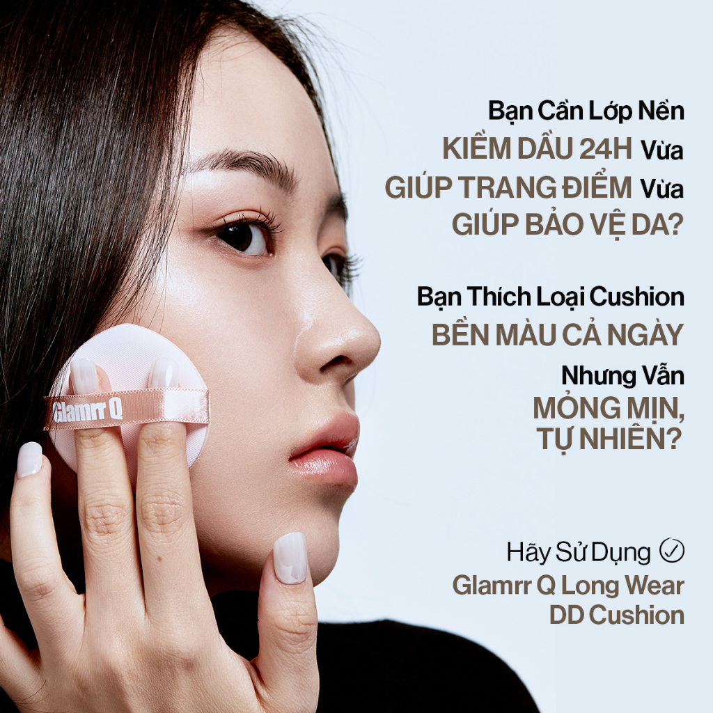 Combo 2 Hộp GLAMRR Q Long Wear DD Cushion (13g x 2 hộp)