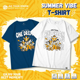Áo nhóm unisex One Team One Dream 100% cotton 4 chiều cao cấp, mềm mịn, thoáng mát, bảo hành hình in