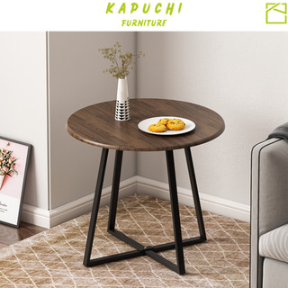 Bàn trà bàn cafe sofa để ngoài trời chân sắt gỗ mdf phủ pvc chống nước kapuchi - km85 km63