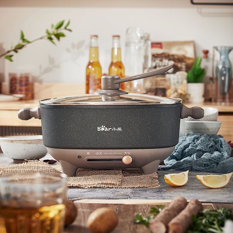 Nồi Lẩu Điện Đa Năng Dung Tích 6L Cao Cấp, Nồi 2 Ngăn Kiểu Dáng Cổ Điển Bảo Hành 12 Tháng