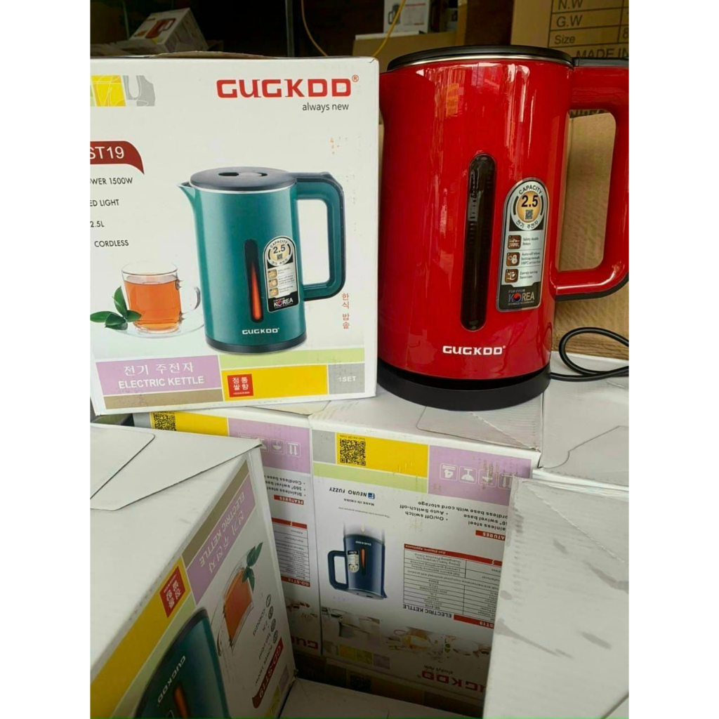 Ấm Siêu Tốc Cookcu Gia Dụng Trung Kiến - Ấm Đun Siêu Tốc Dung Tích 2,5L Công Suất 1500W - Hàng Chính Hãng