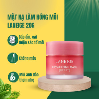 Mặt Nạ Giảm Thâm Môi Laneige Lip Sleeping Mask Berry 20gram Làm Hồng Môi, Dưỡng Ẩm