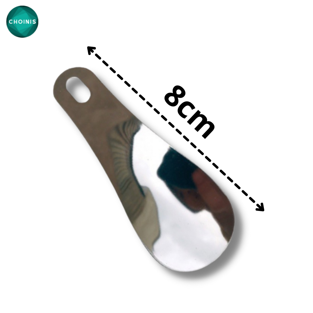Đón gót giày làm từ thép không gỉ bóng gương dài 8cm choinis