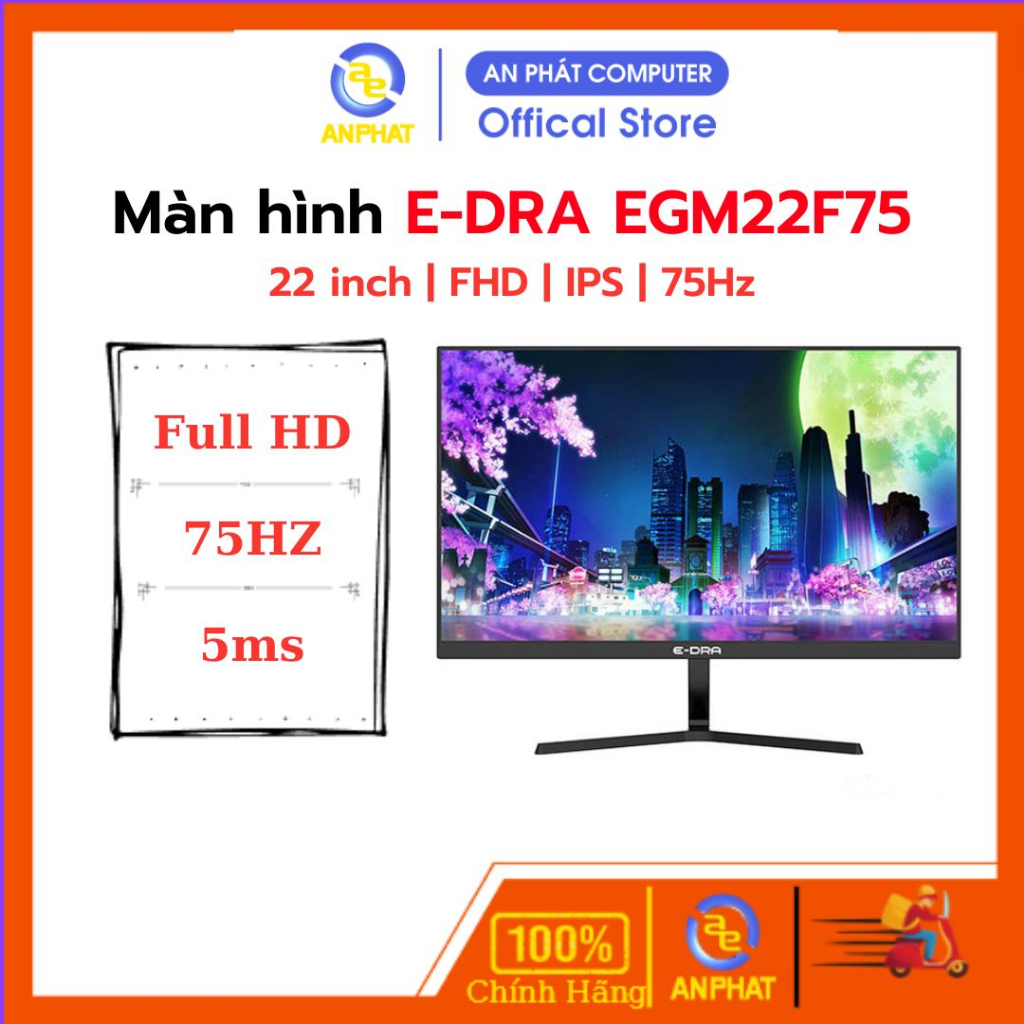 Màn hình E-DRA EGM27F100 / EGM24F100s / EGM24F100P 24 inch FHD IPS 75Hz - Bảo Hành 24 Tháng | BigBuy360 - bigbuy360.vn