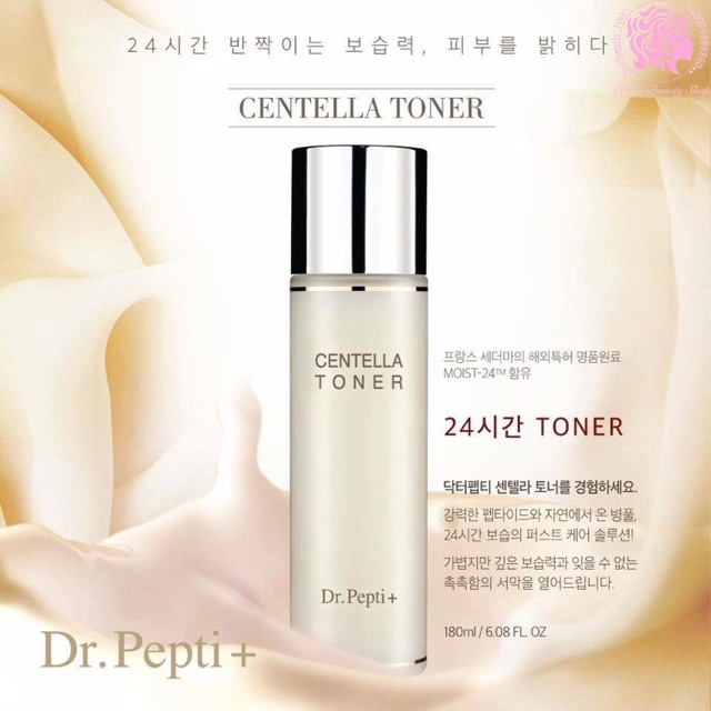 Nước Hoa Hồng Toner Dr.Pepti Centella Dưỡng Da Căng Bóng 180ml