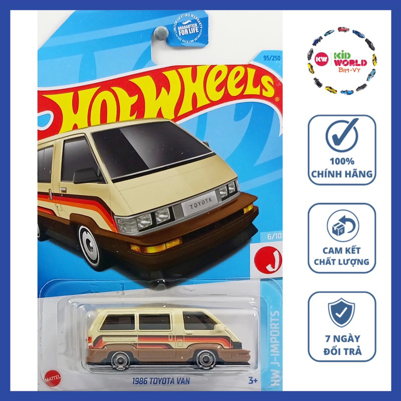 Xe mô hình Hot Wheels basic 1986 Toyota Van HKJ15.