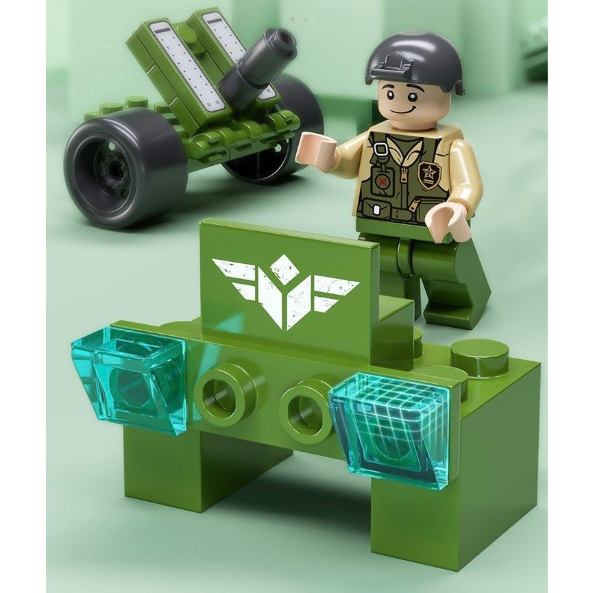 Bộ đồ chơi lắp ráp, xếp hình Lego Xe tăng 6in1 nhiều chi tiết cho bé trai