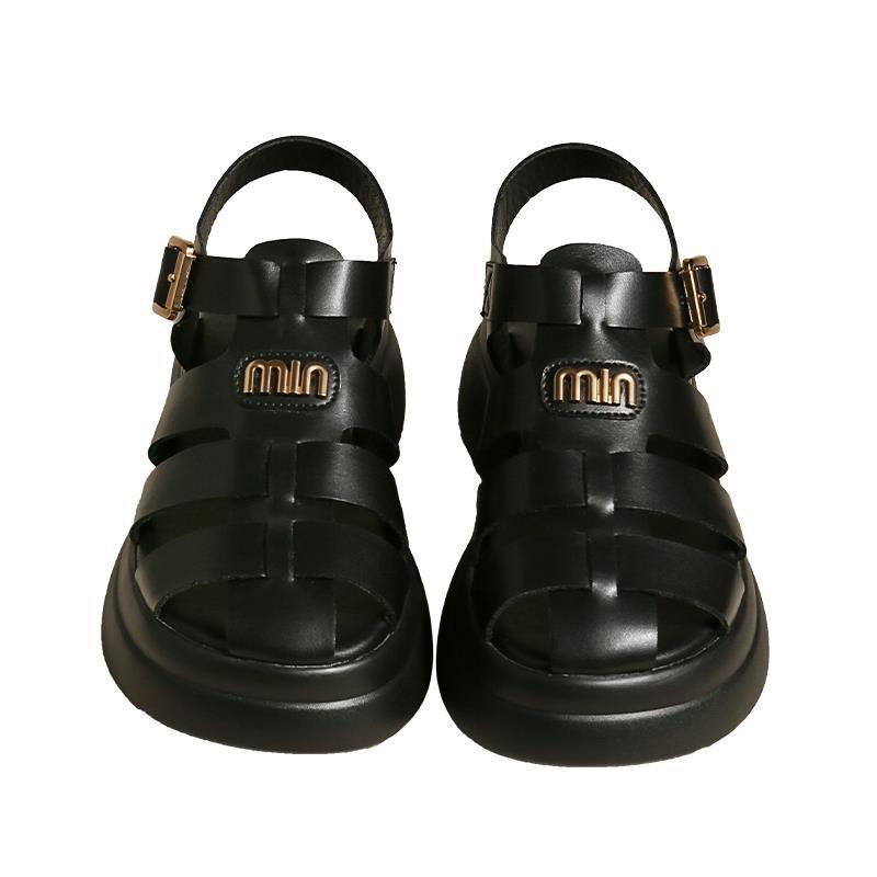 Giày Sandal Nữ hottrend 2023 khoá cài  Quảng Châu Cao Cấp Fullbox đế sandal 5 phân siêu êm chân TC091
