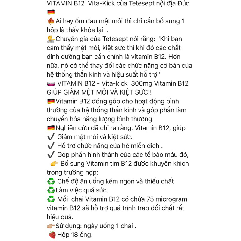 Vitamin B12 Vita _ Kick 🇩🇪