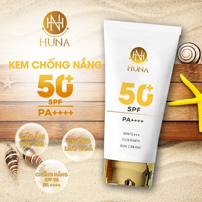 Kem chống nắng Huna SPF 50, PA 4+