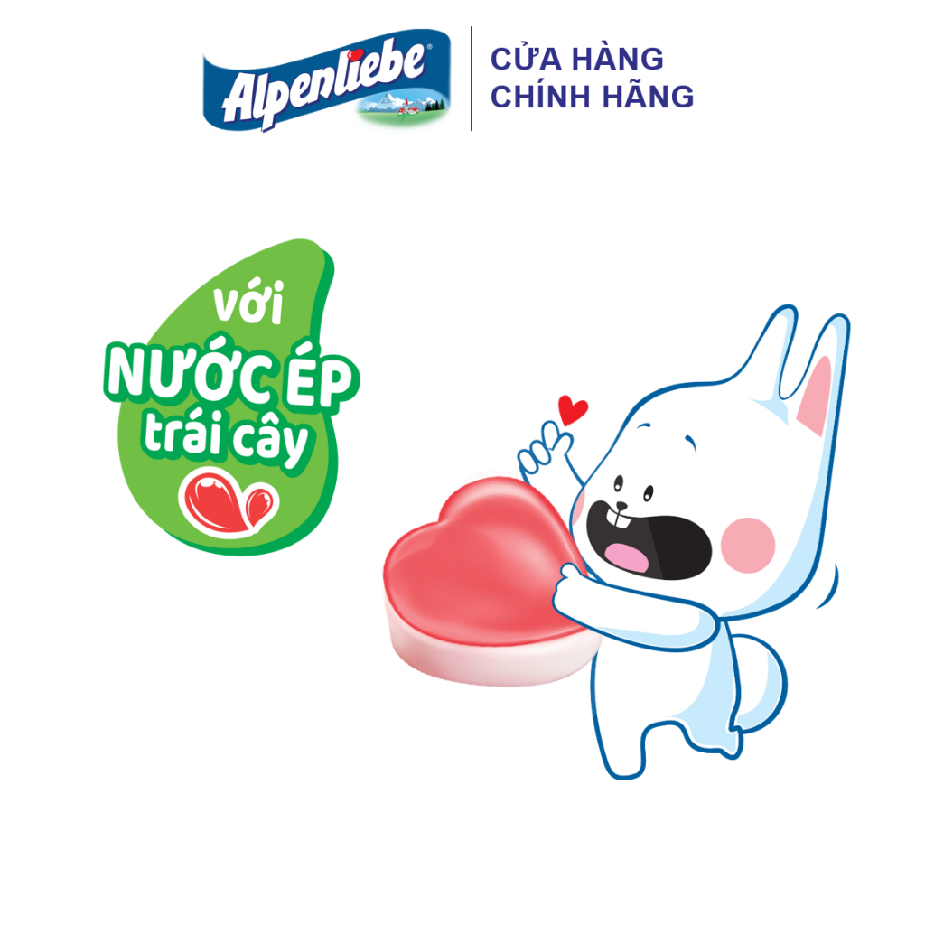 Kẹo dẻo Alpenliebe Jelly Tim Đào Ngọt Ngào (56g/91g)