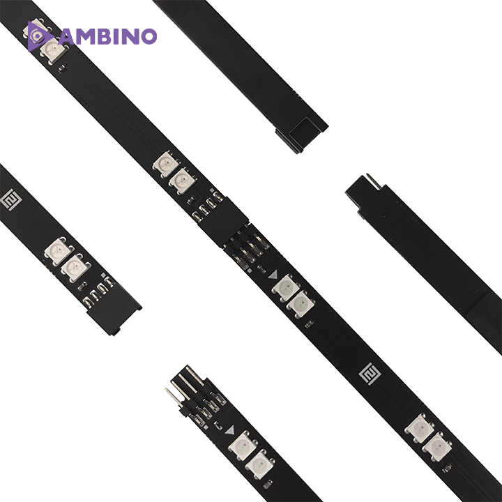 Bộ Led Dán Màn Hình Ambino Dùng Cho LCD Kích Thước 23 - 27 Inch Led Nháy Theo Nhạc - Hàng Fullbox