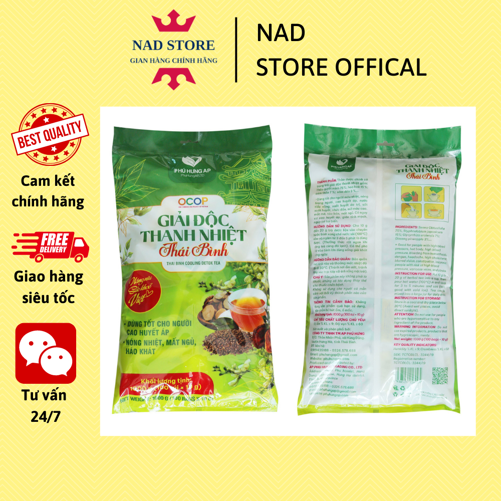 Trà Giải Độc Thanh Nhiệt Thái Bình 1Kg