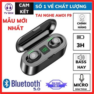 Tai nghe Bluetooth F9 Bản Cao Cấp Cảm Ứng Chống Nước IPX5 Chống Ồn Tích Hợp Sạc Dự Phòng 2500mAh