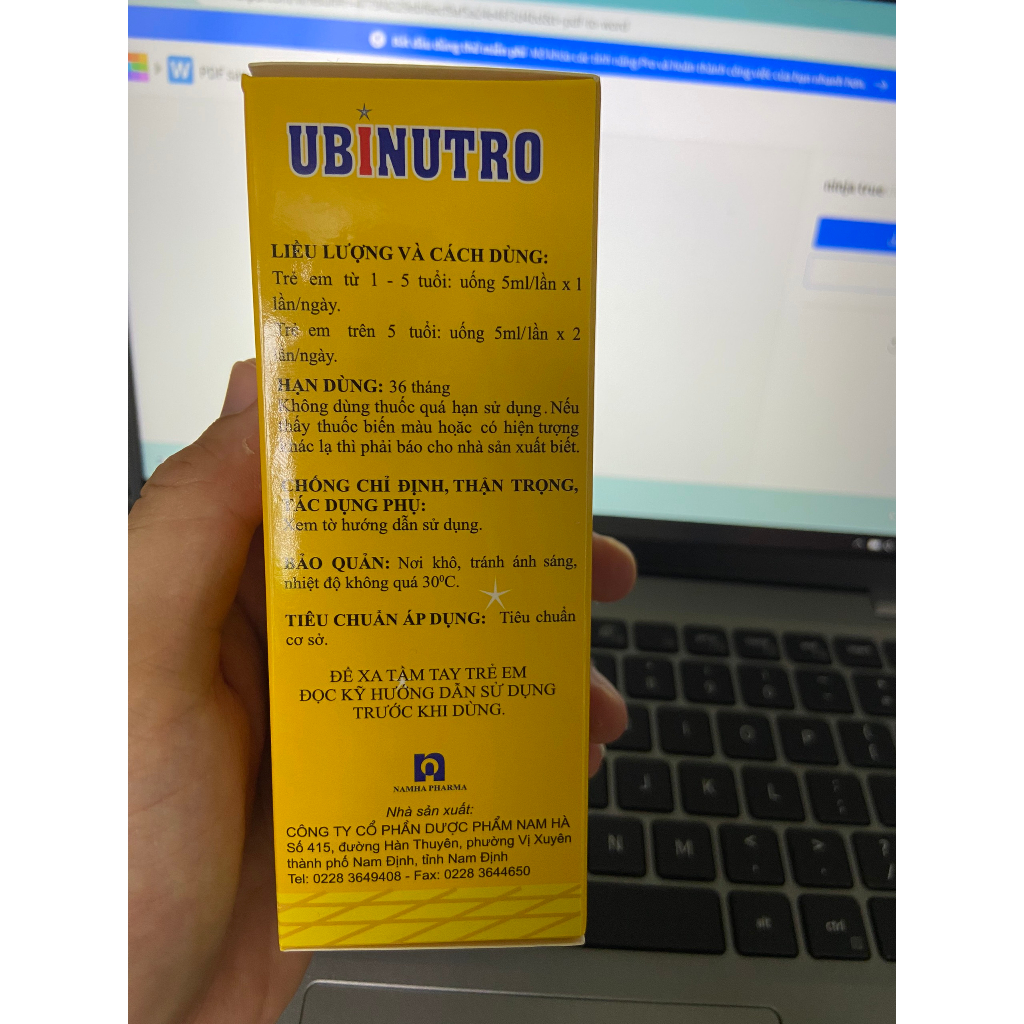 SIRO ĂN NGON UBINUTRO 90ML