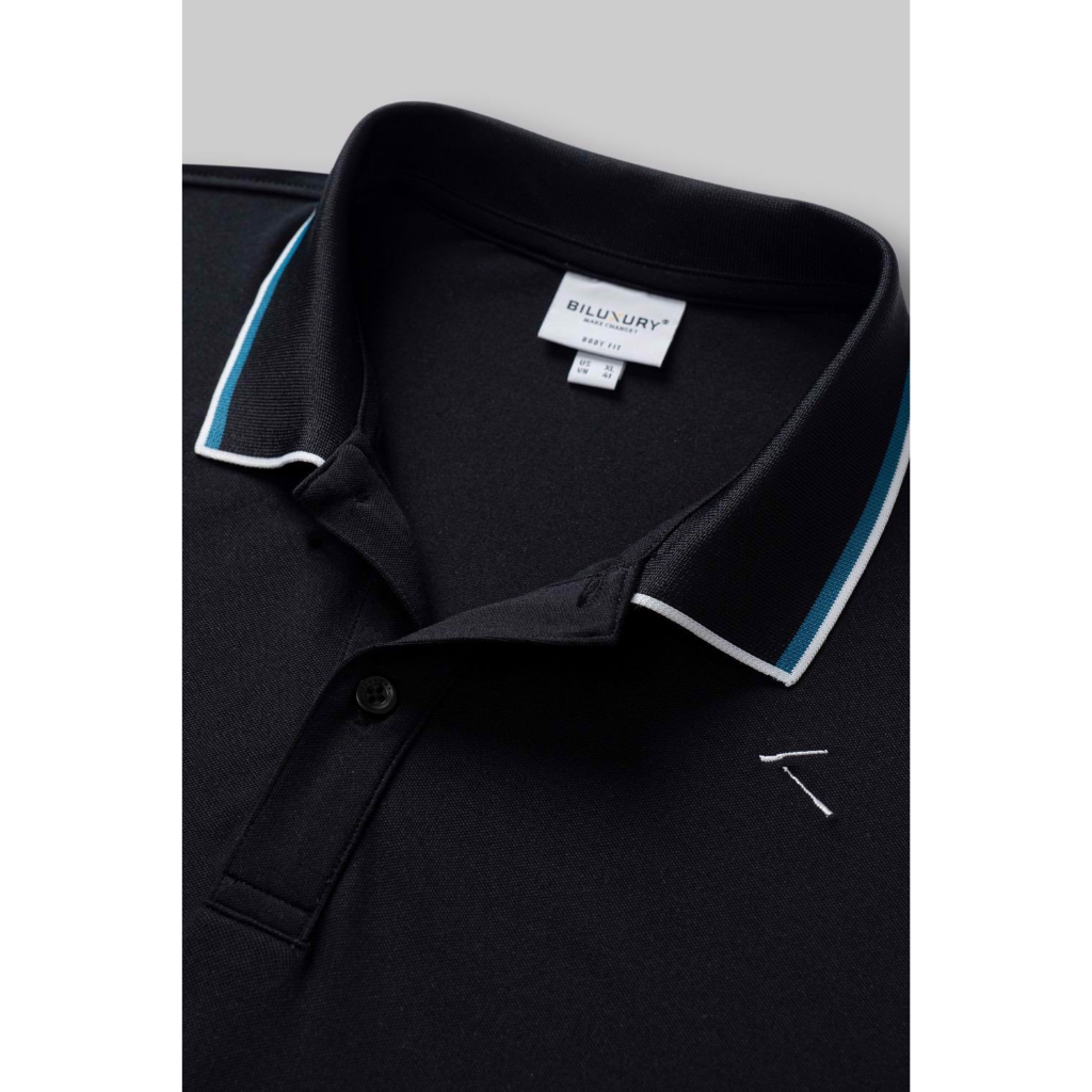 Áo Polo Vải Cotton Mềm Mịn, Bền Màu, Co Giãn 7APCH017DEN