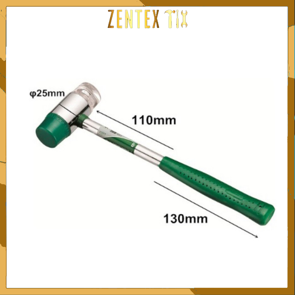 Búa cao su Zentex 30-35-40mm cán bọc cao su bền bỉ